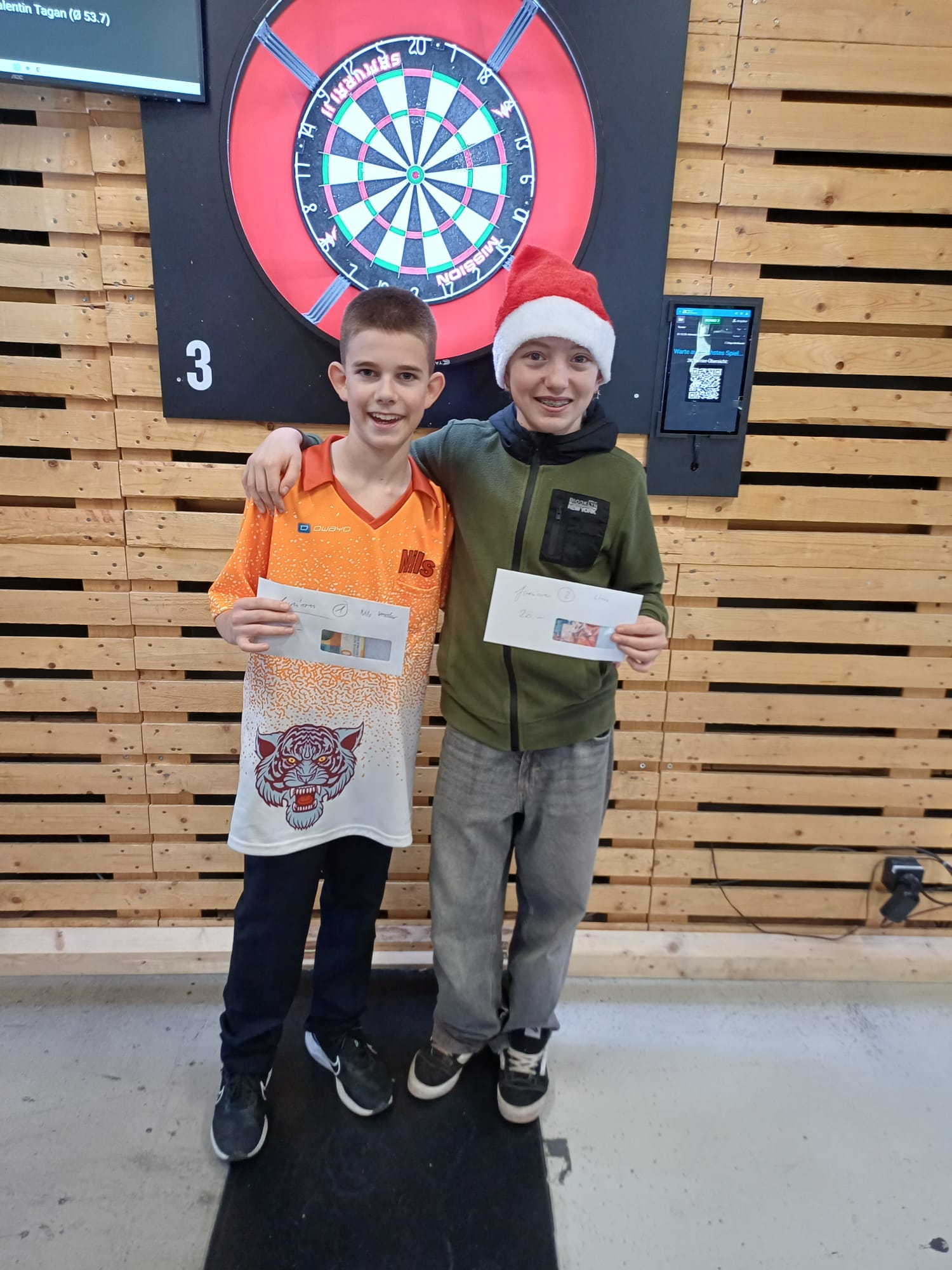 Advent Open 2025 - Finale Jugend: Nils Kessler (Sieger) und Linus Gross